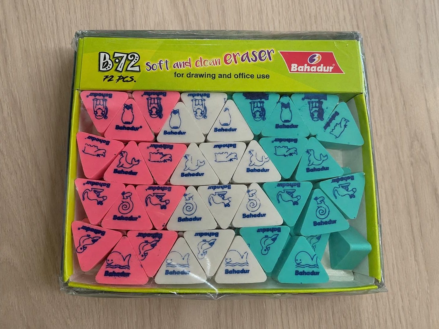 Erasers Bahadur Triangle Shape
