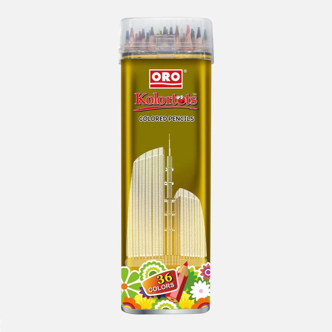 ORO Premium Color Pencils Set – 12, 24 & 36 Vibrant Colors for Kids