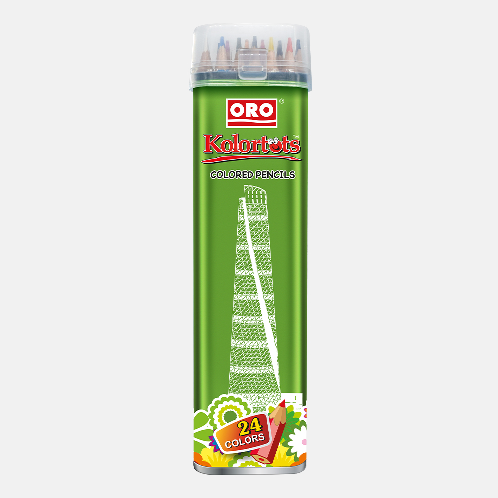 ORO Premium Color Pencils Set – 12, 24 & 36 Vibrant Colors for Kids