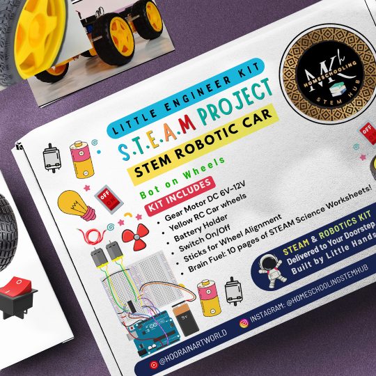 STEM Robotic Car Kit with Worksheets