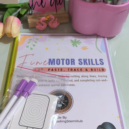Fine Motor Skills – Cut, Paste, Trace & Build
